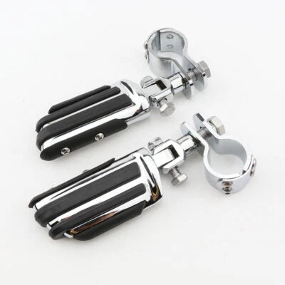 Barra cromada soporte estriberas carretera para Honda Shadow VT 600 750 1100 VTX1300 1800 Foto 1 de 4