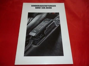 BMW 5er E34 Limousine Sonderausstattungen Prospekt Brochure Depliant von 1991 - Imagen 1 de 5