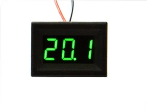 Mini-LED-Voltmeter 5 - 30V Spannungsanzeige Batterietester Einbau Auto kfz grün - Bild 1 von 1