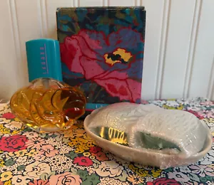 NEW IN BOX AVON LAHANA COLOGNE SPRAY 1.5oz & SOAP DISH (TWO 2oz SEALED SOAPS) - Picture 1 of 5
