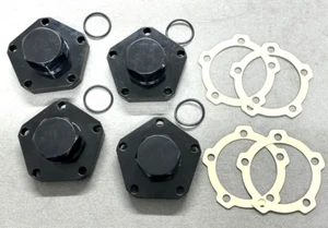 SET DI 4 FLANGE DRIVE HEAVY DUTY NERO LUCIDO CON GUARNIZIONI TF859B - Foto 1 di 1