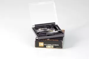 OLYMPUS SCREEN Nº 12 ORIGINAL ACCESORY PARA OLYMPUS OM SERIES NEAR MINT BOXED - Picture 1 of 2