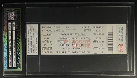 2019 Vladimir Guerrero Jr Debut 1st Game Ticket Toronto Blue Jays Oakland A's Cover