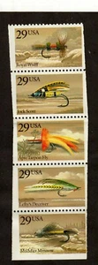 Scott 2545-2549 29¢ Fishing Flies MNH Free Shipping in the USA - Bild 1 von 1