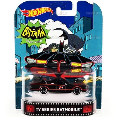 Hot Wheels Batman Classic TV SERIES BATMOBILE HW Retro Entertainment 1:64 DJF46 - Image 1 of 2