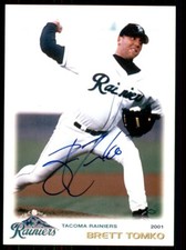 2001 GrandStand Tacoma Rainiers Brett Tomko Signed IP AUTO #BRTO