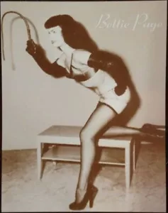 Bettie Page Poster Print - Bondage Queen - Queen of Pinups - 11"x14" Sepia - Picture 1 of 1