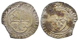 Frankreich Charles VIII. 1483-1498 Blanc Münze Coin France (F394) - Bild 1 von 1