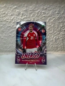 Topps Match Attax UEFA Euro EM 2024 Rasmus Højlund Hojlund Energy GM3 - Imagen 1 de 1