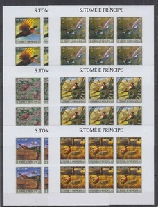 ST270I6. S.Tome and Principe - MNH - Birds - Sheets of 6 imperf - Picture 1 of 1