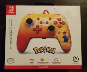 PowerA Wired Controller Pokemon Pikachu orange yellow for Nintendo Switch - Picture 1 of 2