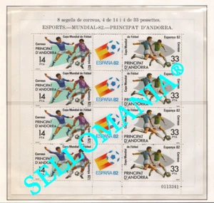 1982 MUNDIAL FUTBOL ESPAÑA 82 WORLD CUP FOOTBALL 161 ** MNH MP ANDORRA TC21883 - Imagen 1 de 1