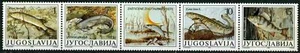 Yugoslavia 1990 ☀ Fauna Serbia river Fishes ☀ MNH strip - Picture 1 of 1