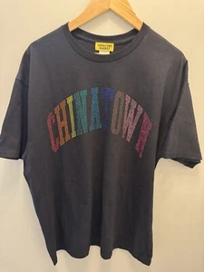 Chinatown Market Rainbow Rhinestone Crystal Vintage Shirt  XL 🌈 - Picture 1 of 9