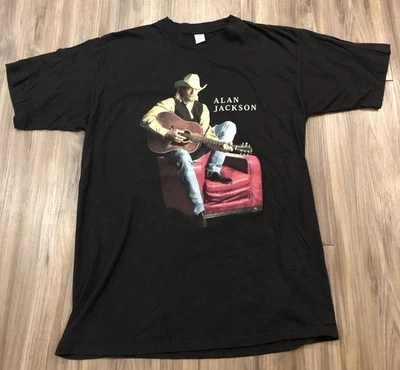 Vintage 90's Alan Jackson Country Western Music Band Tour T-shirt Size M 1998 - Image 1 of 4