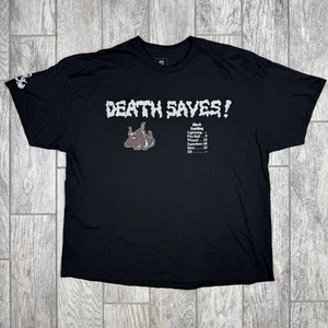 Death Saves Shirt - Dungeon Master Dungeon’s & Dragons - Black Pudding Size 4XL - Picture 1 of 12