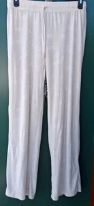 Pantalones de dormir Juicy Couture talla grande blancos deslumbrados #90410 - Imagen 1 de 13