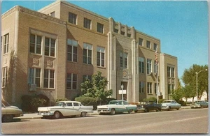 CLOVIS, New Mexico Postcard CURRY COUNTY COURT HOUSE Street View / 1950s Cars - Picture 1 of 2