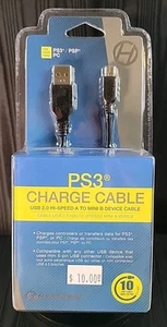 Hyperkin - 10 FT Charge Cable For PS3/PSP/PC - BRAND NEW - FREE SHIPPING - Picture 1 of 2