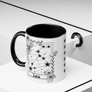 Leo Constellation mug, Zodiac astrology coffee cup, Horoscope birthday gift - Picture 1 of 11