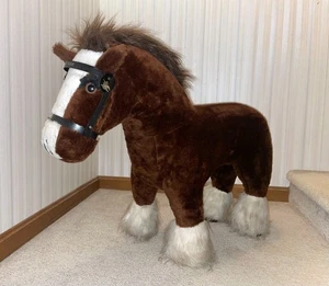 Vintage 1980er Anheuser-Bush Big Scot Stofftier Clydesdale Pferd Budweiser - Bild 1 von 11