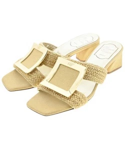 ROGER VIVIER Sandals Women's Size 38 Gold - Picture 1 of 8