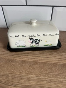 Price And Kensington Home Farm Keramik Butterdose Schaf Ente Kuh - Bild 1 von 5