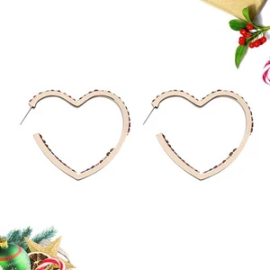Minimalist Earrings Heart Earrings Women Drop Earrings - Zdjęcie 1 z 11