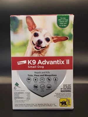 ELANCO K9 Advantix II Topical Flea Treatment Under 10 lbs. 6-Pack