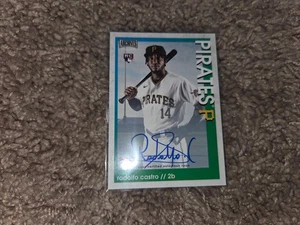 B34: Rodolfo Castro 2022 Topps Archives Snapshots RC Auto #2 Pittsburgh Pirates - Bild 1 von 5