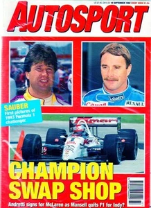 Revista Autosport 10 de septiembre de 1992 - Imagen 1 de 1