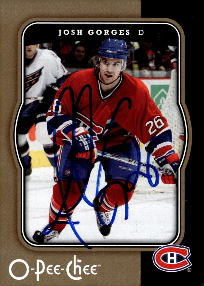 Josh Gorges - Signed 2007-08 O-Pee-Chee Card #263 - Image 1 of 2