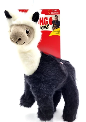 Juguete de peluche KONG Toughz Llama mediano chirriante duradero juego y comodidad para perros 12" Foto 1 de 4