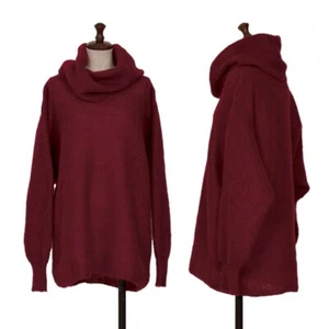 ISSEY MIYAKE Wool Nylon Volume Neck Knit Sweater Size S-M(K-128926) - Picture 1 of 12