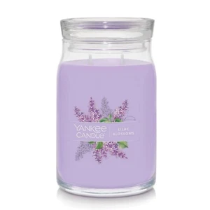 Yankee Candle Lilac Blossoms Large Two Wick 6.2in Candle - Picture 1 of 2