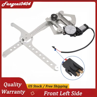 Front Driver &Motor Power Window Regulator for 1988-1999 Chevy C1500 / GMC C1500 Foto 1 de 4