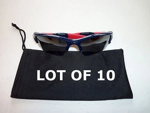 10 Stück Tragetasche Etui Sonnenbrille schwarz weich ist Mikrofaser Reinigungstuch - Bild 1 von 2