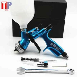 CV1 Blue Spray Gun HVLP Car Paint Tool Spray gun with 600ml Cup and 1.3mm Nozzle - Picture 1 of 6