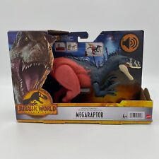 Mattel Jurassic World Dominion Roar Strikers Megaraptor Dinosaur Toy Makes Noise