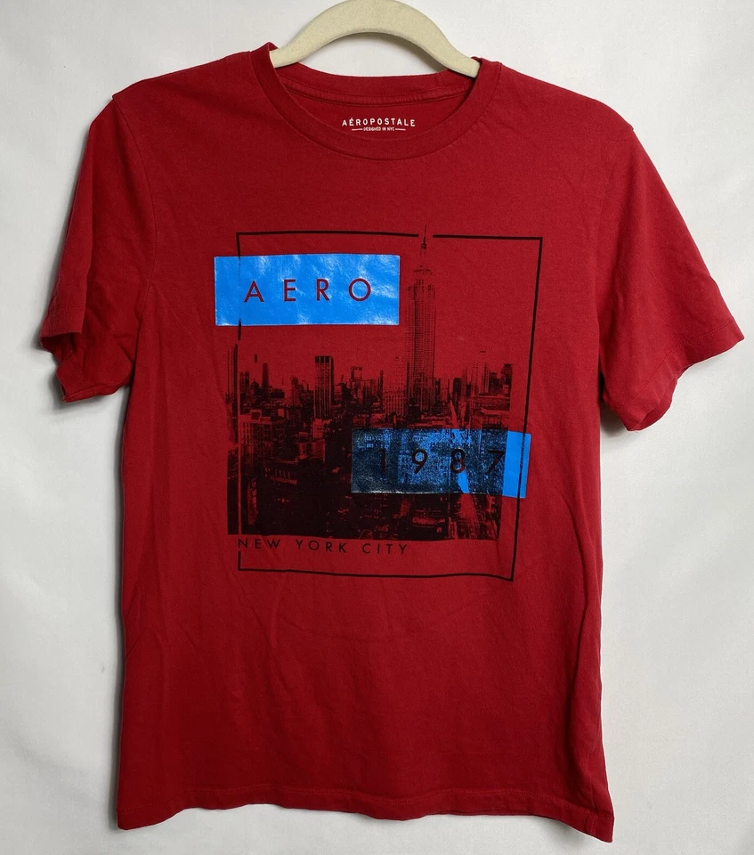 Aeropostale Boys T-shirt Size M Red  - Image 1 of 3