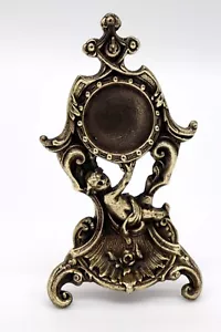 ANTIQUE 1940S SOLID BRONZE POCKET WATCH KNIGHTS STAND - Picture 1 of 6
