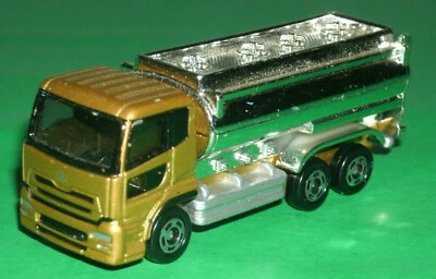 1/64 Scale Nissan Quon Diesel Tanker Truck Diecast Cabover Vehicle - Tomica # 3 - Image 1 of 4