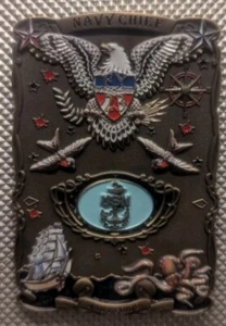 CHALLENGE COIN UNITED STATES NAVY CHIEF'S Welcome To The MESS ,Military Collect. - Picture 1 of 5