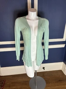 NWT DOWNEAST WOMANS MINT GREEN SWEET & SASSY CARDIGAN SIZE SMALL - Bild 1 von 12