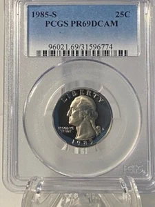 1985-S Proof Washington Quarter PCGS PR69 DCAM # 6774 - Picture 1 of 2
