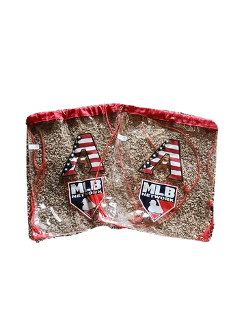 Lot Of 2 Arizona Diamondbacks Drawstring 4th Of July Clear Stadium Giveaway Bag Cover