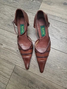 Kei Viu Leder Pumps 38 braun hochwertige Verarbeitung Spanien  - Bild 1 von 11