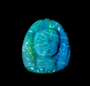Beautiful Carved Australian Opal of a lady 22 x 13mm 7.03ct signed piece - Picture 1 of 12