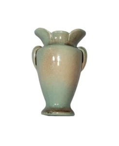 Jarrón de cerámica vintage Gonder Pottery E-1 rosa y azul MCM decoración del hogar - Imagen 1 de 10