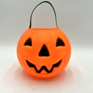 1980 Empire Halloween JACK-O-LANTERN Pumpkin Pail Bucket Trick or Treat - Picture 1 of 5